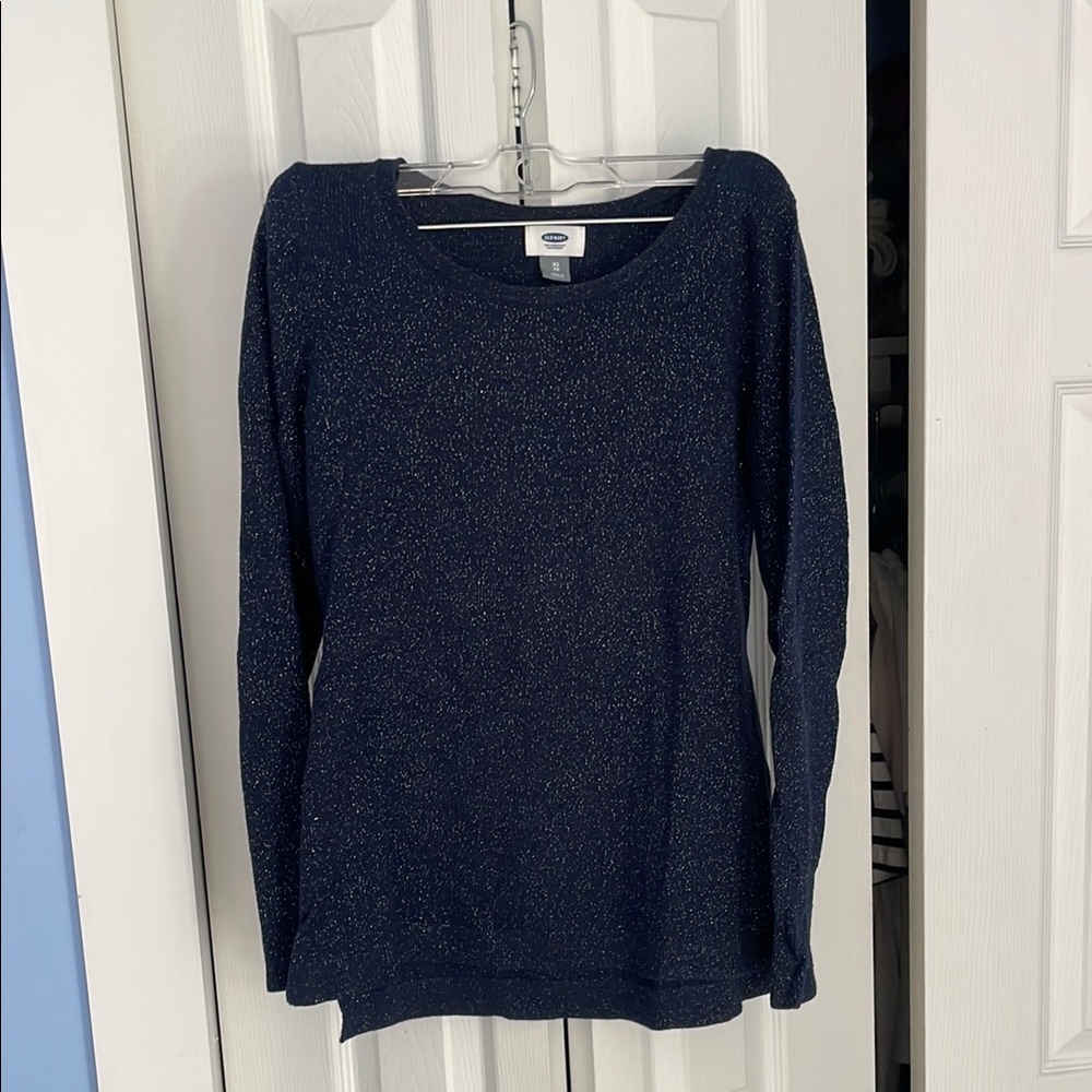 Old Navy Midnight Blue Glitter Sweater